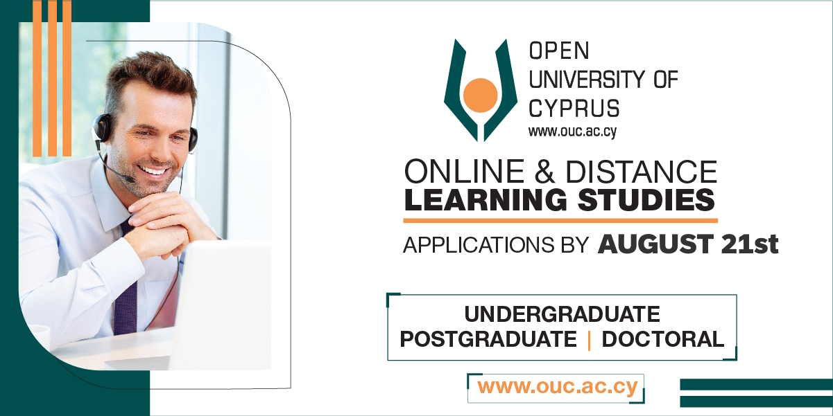 Unlock Your Potential with an Online Degree from the Open University of Cyprus: NEW applications period until August 21, 2025 for the 2025-2026 academic year