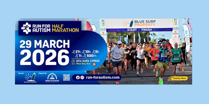 5ο Run for Autism Half Marathon | 29 Μαρτίου 2026 |Αγ. Νάπα