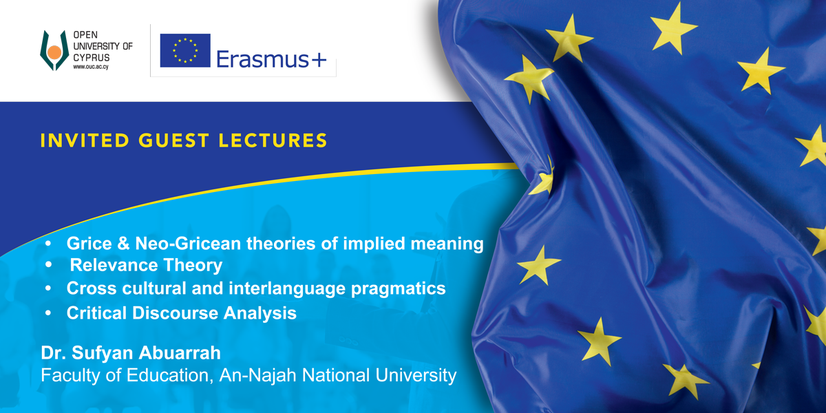 Open online lectures Dr S. Abuarrah | Linguistics, Critical Discourse Analysis (4-8 March 2024)