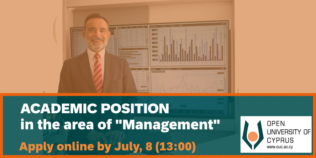 One (1) academic position in the area of “Management”